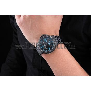 Tag Heuer Formula One Grande Date Black Dial Blue Numerals Ion Plated Steinless Steel Bracelet 622292 Replica