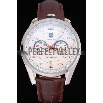 Tag Heuer Carrera Calibre 1887  Chronograph Brown Strap  622071