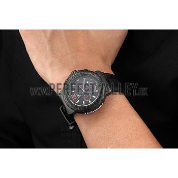 Tag Heuer Formula 1 Chronograph Black Dial Black Bezel Red Numerals  622408