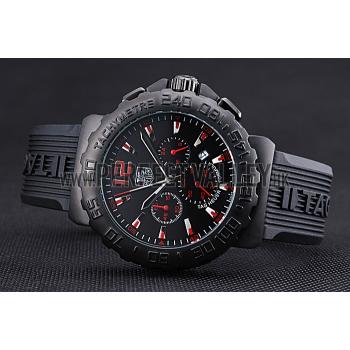 Tag Heuer Formula 1 Chronograph Black Dial Black Bezel Red Numerals  622408