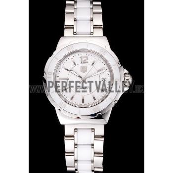 Tag Heuer Formula 1 White Ceramic Bezel White Dial Replica