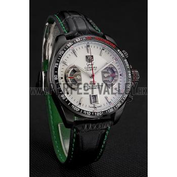 Tag Heuer Carrera Black Stainless Steel Case White Dial 98246