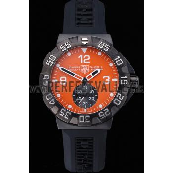 Tag Heuer Formula One Grande Date Orange Dial Rubber Bracelet 622278