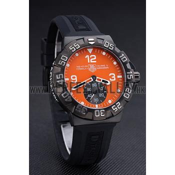 Tag Heuer Formula One Grande Date Orange Dial Rubber Bracelet 622278