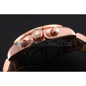 Tag Heuer Grand Carrera Rose Gold Bracelet Black Dial 801438