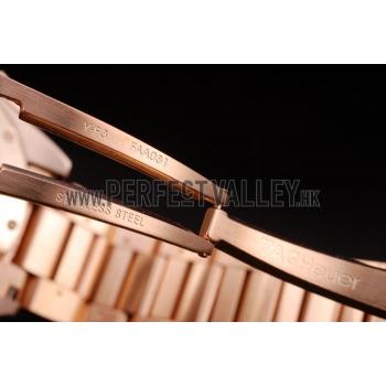 Tag Heuer Carrera Rose Gold Case White Dial