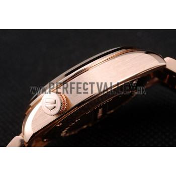 Tag Heuer Carrera Rose Gold Case White Dial