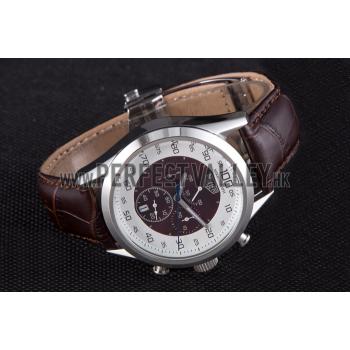 Replica Tag Heuer Carrera Mikrograph Limited Edition Brown Leather Strap 7916