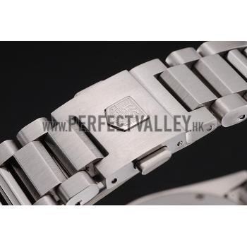 Tag Heuer Carrera Tachymeter Bezel White Dial Stainless Steel Strap