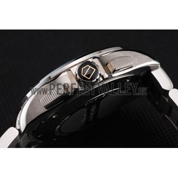 Tag Heuer Carrera Tachymeter Bezel White Dial Stainless Steel Strap