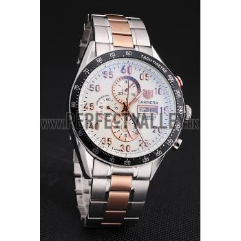 Tag Heuer Carrera Rose Gold and Stainless Steel Bracelet 801440