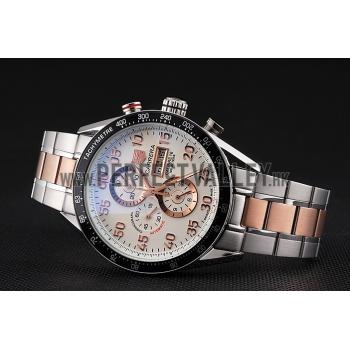 Tag Heuer Carrera Rose Gold and Stainless Steel Bracelet 801440