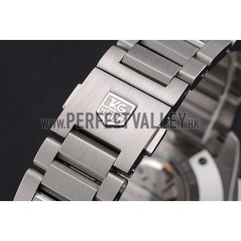 Tag Heuer Swiss Carrera Tachymeter Bezel Stainless Steel Black Dial