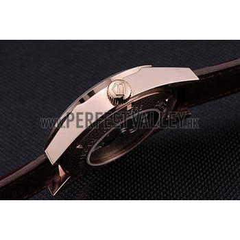 Tag Heuer Carerra Calibre 6 White Dial Red Numbers Brown Leather Band  622161