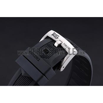 Tag Heuer Aquaracer Calibre S Black Dial Black Rubber Band  622406