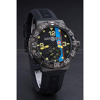 Tag Heuer Formula One Grande Date Black And Yellow Dial Rubber Bracelet 622280