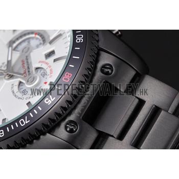 Tag Heuer Carrera Black Stainless Steel Case White Dial 98242