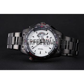 Tag Heuer Carrera Black Stainless Steel Case White Dial 98242