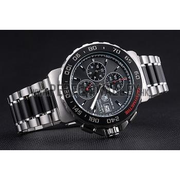 Tag Heuer Formula 1 Calibre 16 Chronograph Black Dial Two Tone Stainless Steel Band   622413