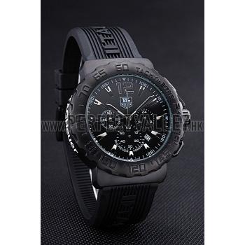 Tag Heuer Formula 1 Chronograph Black Dial Black Bezel White Numerals  622409