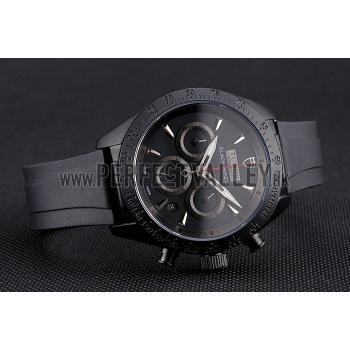 Cheap Tudor Fastrider Black Shield Black Dial Silver Markings Black Case Black Rubber Strap