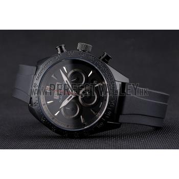 Cheap Tudor Fastrider Black Shield Black Dial Silver Markings Black Case Black Rubber Strap