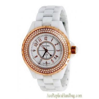 Chanel Stainless Steel White Watch HM08570