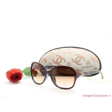 Chanel Purplish Red Oval Sunglasses HM03394