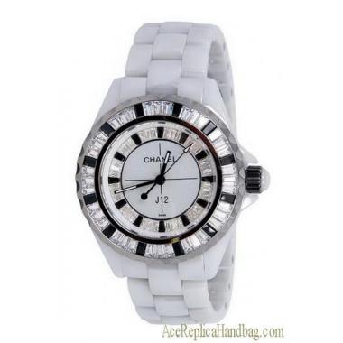 Chanel Stainless Steel White Watch Replica HM09137