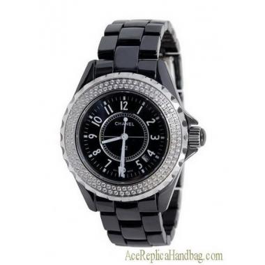 Replica Chanel Stainless Steel Black Watches