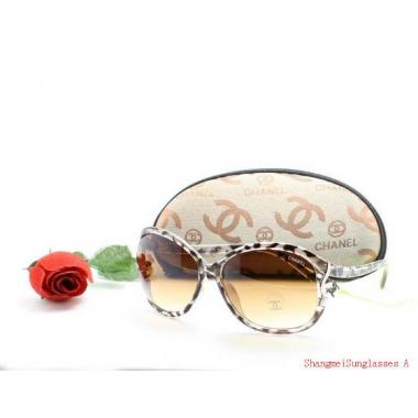 Cheap Chanel Leopard Print Resin Sunglasses HM01238