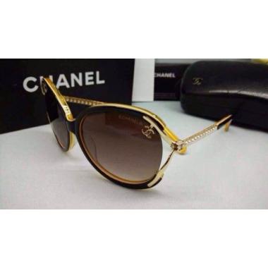 Chanel Coffee High-grade Resin Sunglasses Replica