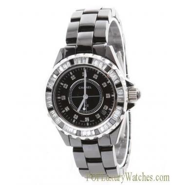 Replica Chanel Stainless Steel Black Watch