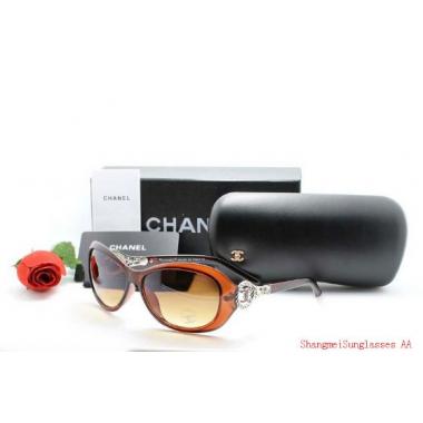 Replica Chanel Amber Brown Resin Sunglass