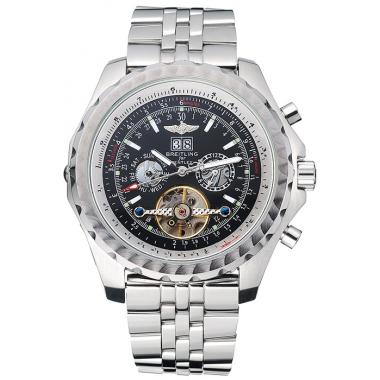 Breitling Bentley Mulliner Tourbillon Black Dial Stainless Steel Case And Bracelet  622731