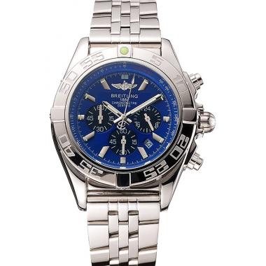 Breitling Chronomat 44 Blue Dial with Black Subdials Stainless Steel Bracelet  622508