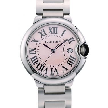 Cheap Cartier Ballon Bleu 38mm Pink Dial Stainless Steel Case And Bracelet