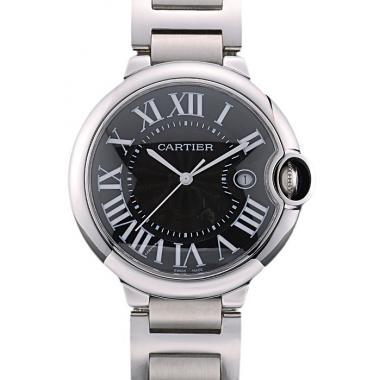 Cartier Ballon Bleu 42mm Black Dial Stainless Steel Case And Bracelet