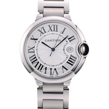 Cartier Ballon Bleu 42mm White Dial Stainless Steel Case And Bracelet Replica