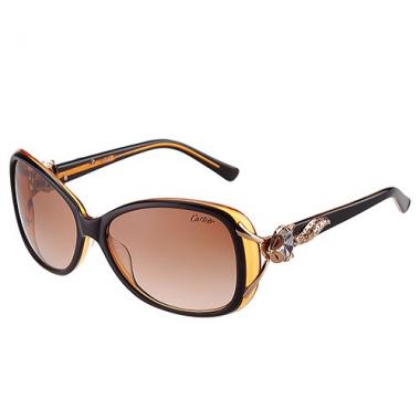 Cartier Decor Panthere Brown Frame Sunglasses 308073