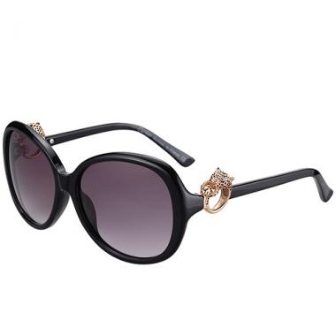 Cartier Panthere Decor Jewelry Black Sunglasses 307781