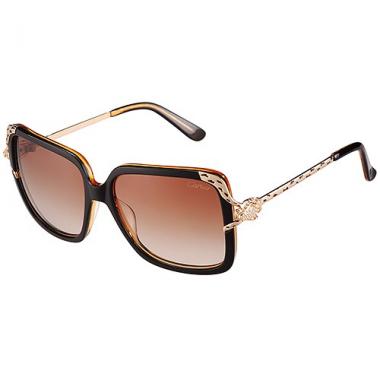 Cartier Panthere Diamond Detail Brown Frame Sunglasses 308289