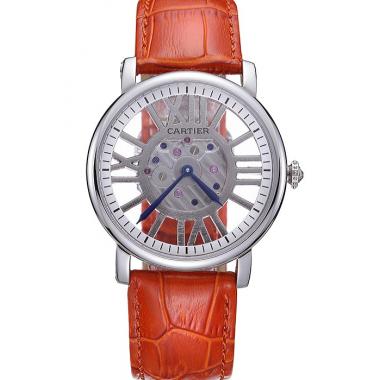 Cheap Cartier Rotonde Skeleton Flying Tourbillon Orange 621969