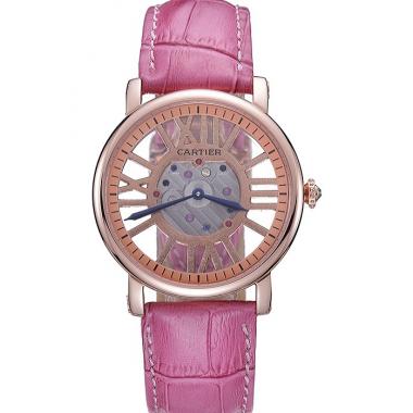 Cartier Rotonde Skeleton Flying Tourbillon Pink 621964