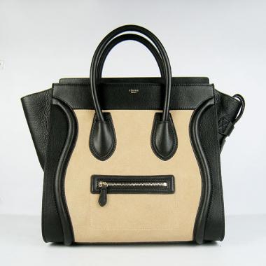 Celine  0189 Ladies Cow Leather Apricot Handbag