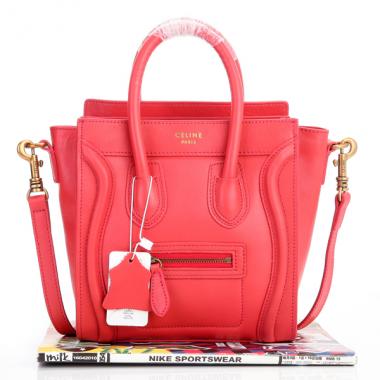 Celine  1008 Ladies 2way Red Handbag Replica