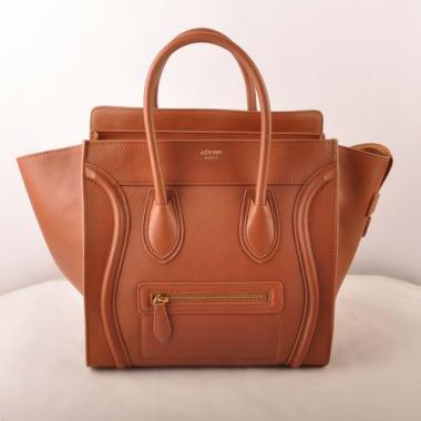 Celine  303 Ladies Cow Leather Coffee Handbag