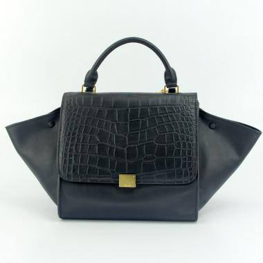 Replica Celine  64430 Ladies Crocodile Black