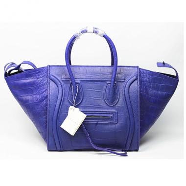 Replica Celine  8001 Ladies Crocodile Purple Handbag