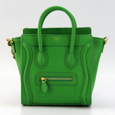 Celine 80029 Ladies Cow Leather Green Bag HM01664